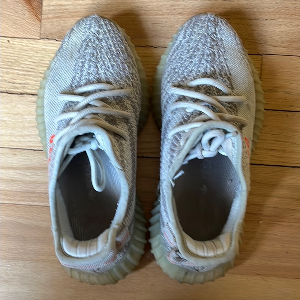 Gray and White Sneakers